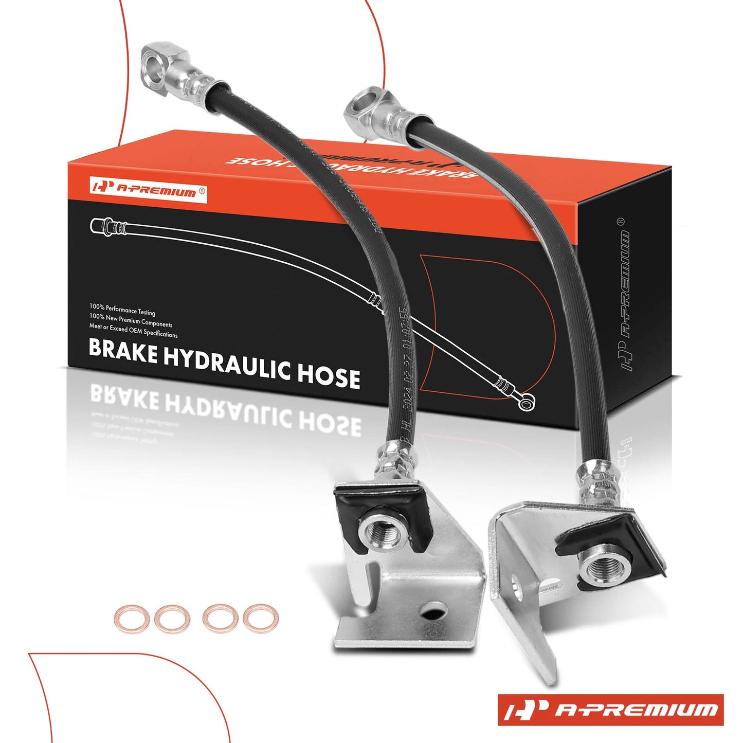 2X Rear Brake Hydraulic Hose for Chevrolet Classic (2004–2005)