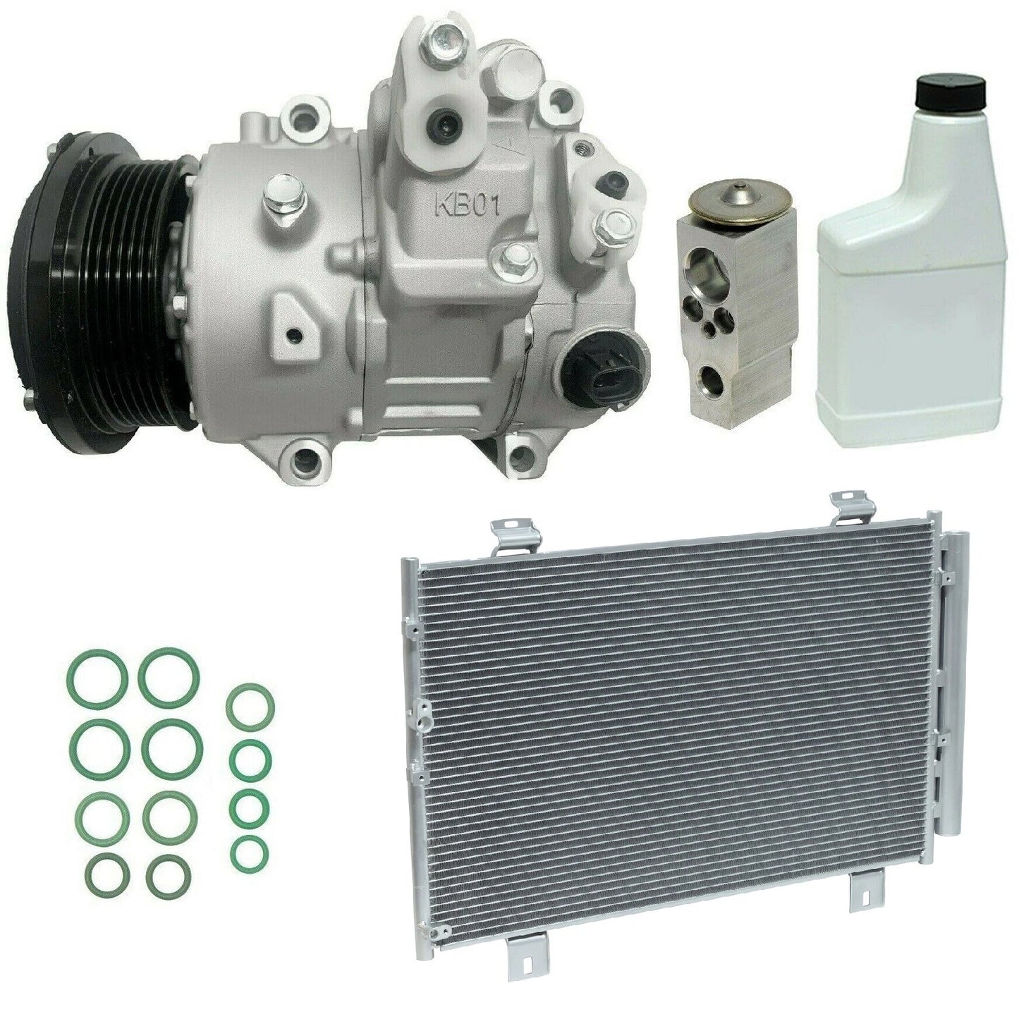 AC Compressor Kit with Condenser for Toyota Hilux (2016–2022)