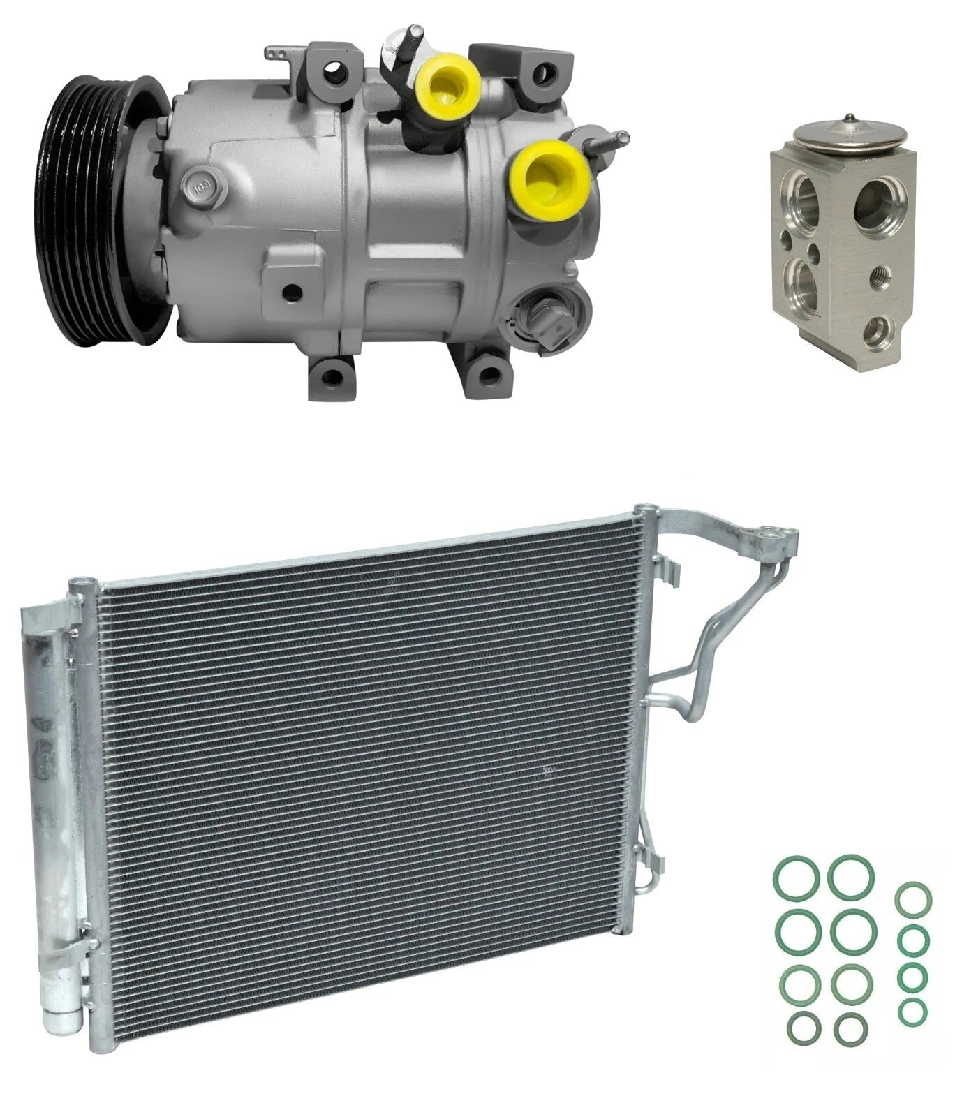 A/C Compressor Kit Replacement with Condenser for Kia Optima 2.0L Turbo (2011–2015)