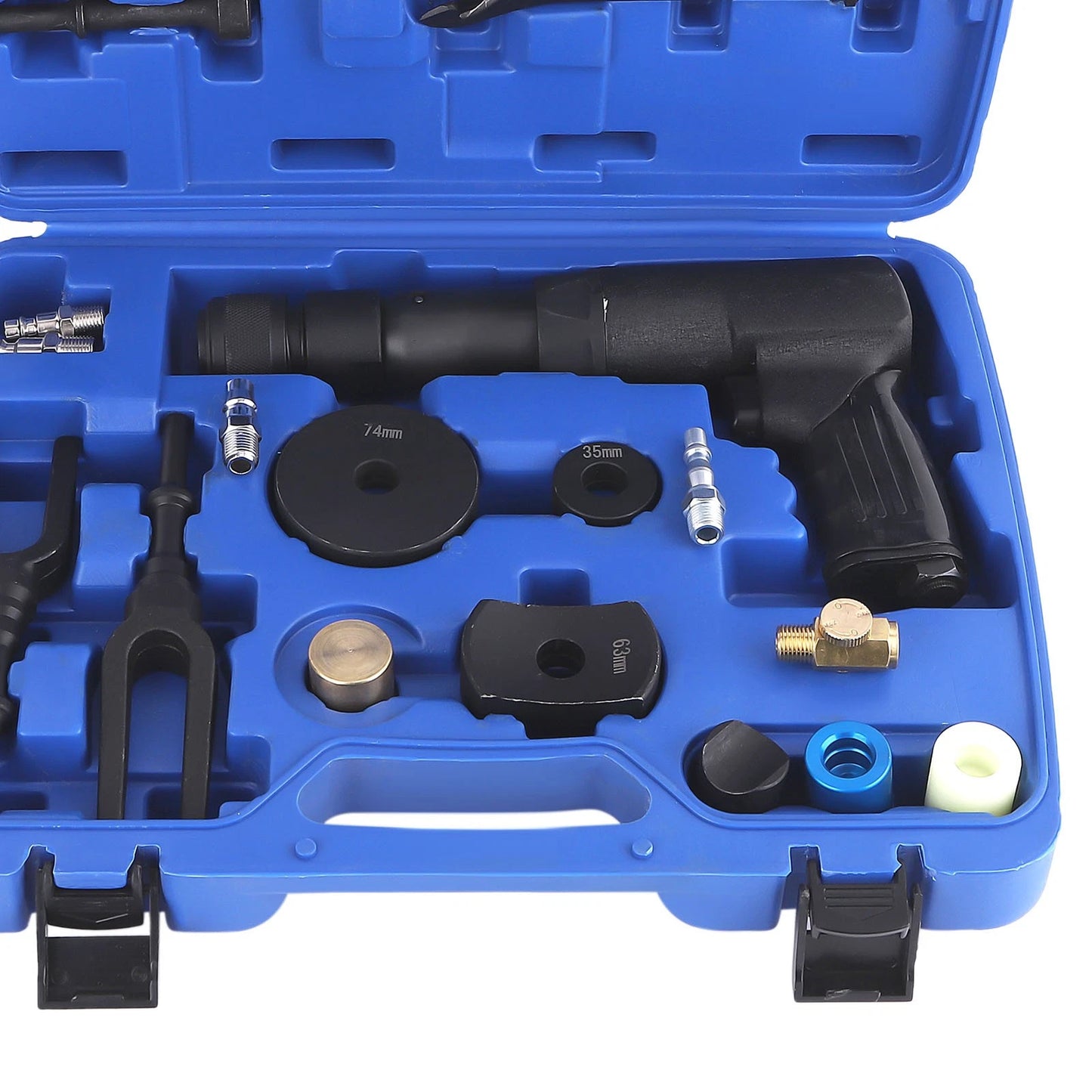 Air Hammer Kit for Heavy Duty 90 PSI Pneumatic Tool Set for 19PCS Chrome Steel with Case (19PCS)