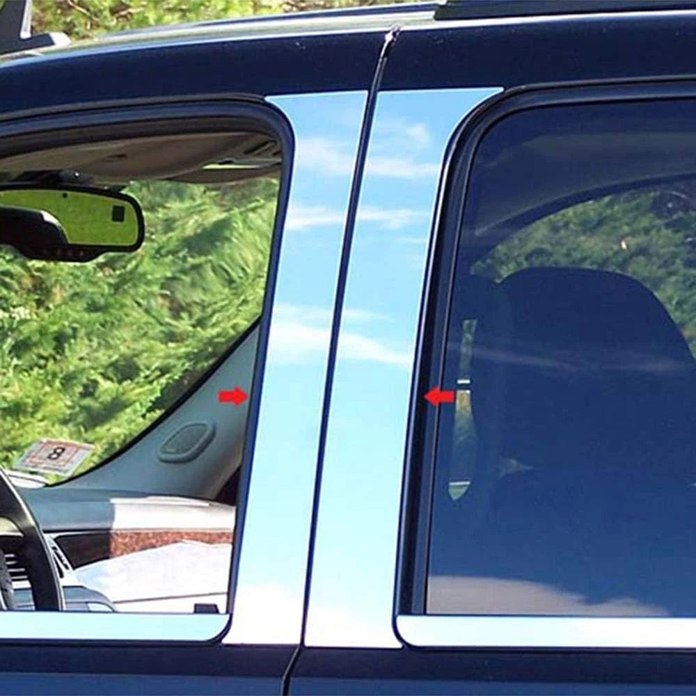 Luxury FX Chrome Pillar Post Trim 4pc for GMC Yukon (2007–2014)