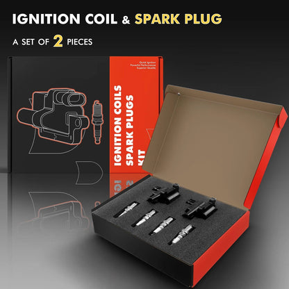 2X Ignition Coil & 4X Iridium Spark Plug for Toyota Corolla (1998–1999)