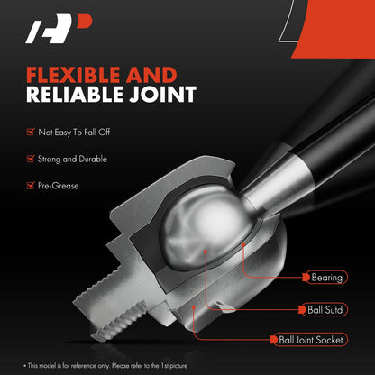 2X Front Inner Tie Rod End for Mercedes-Benz CL550 CL600 S550 (2007–2008)