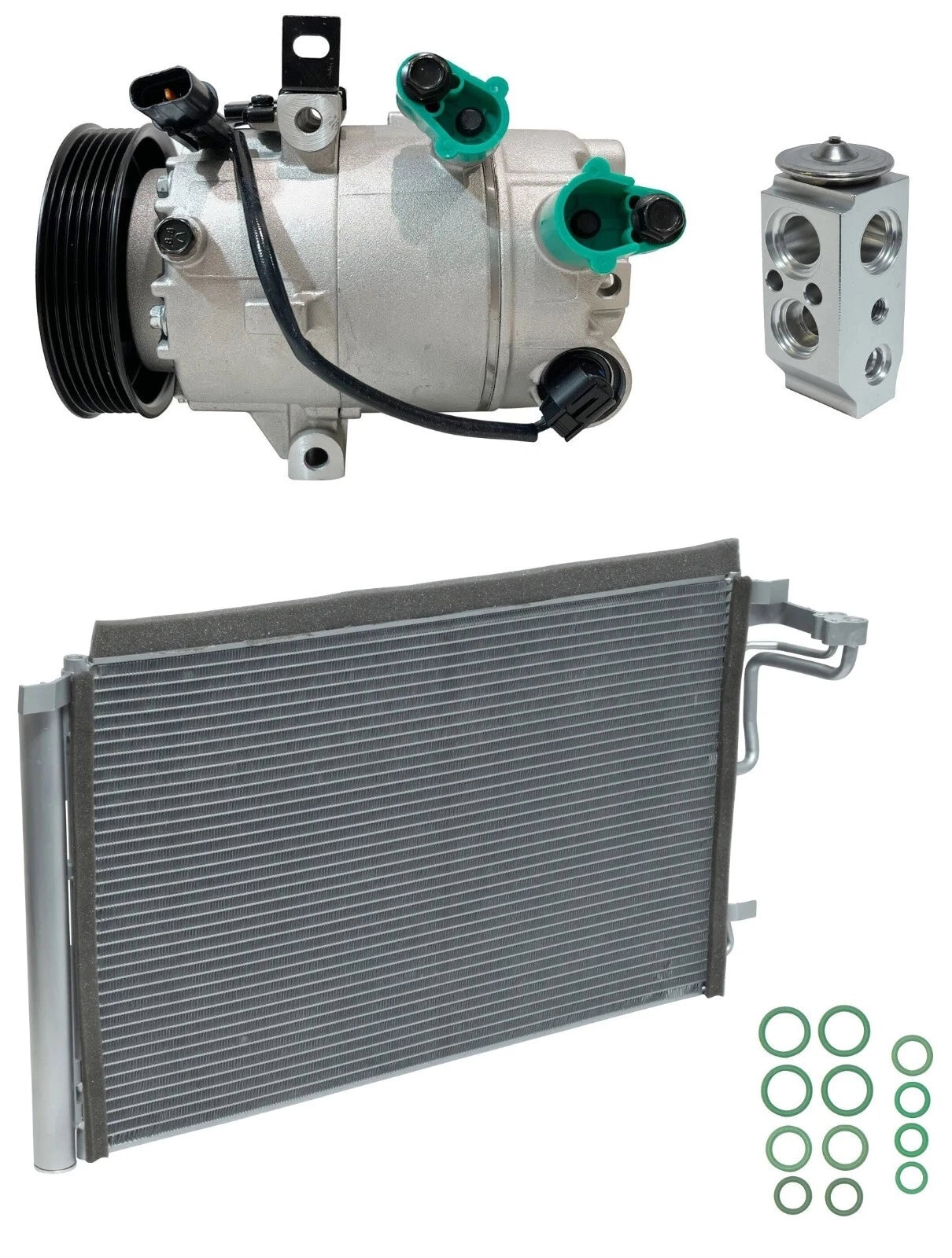 AC Compressor Kit With Condenser for Hyundai Elantra 2.0L (2017–2017)