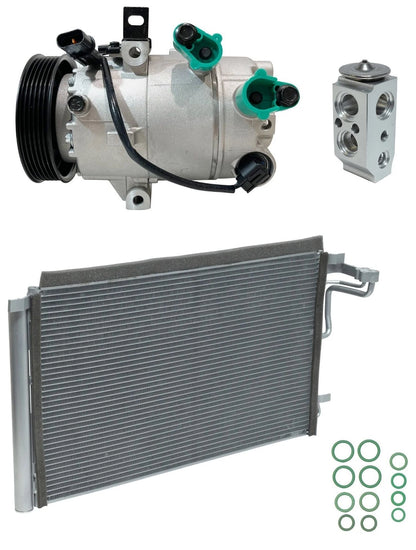 AC Compressor Kit With Condenser for Hyundai Elantra 2.0L (2017–2017)