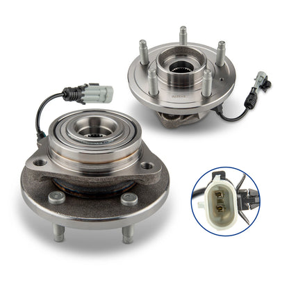 2x Front Wheel Bearing Hub for Chevrolet Equinox (2007–2009) and Saturn Vue (2008–2010)