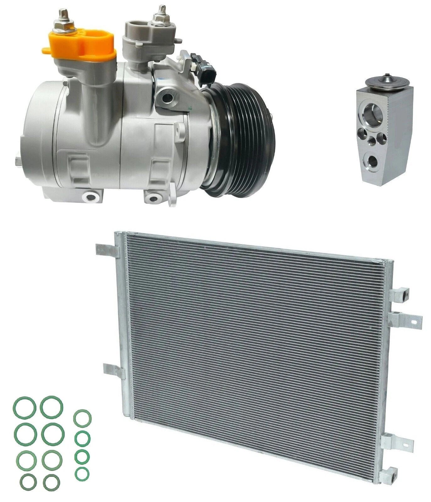 AC Compressor Kit with Condenser for Ford F-250 Super Duty 6.2L (2018)