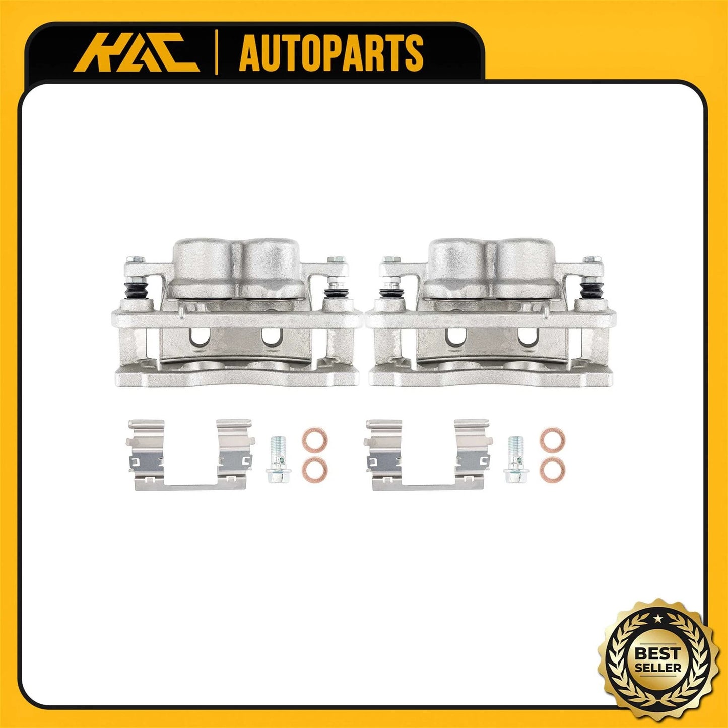 2X Front Brake Calipers for Chevy Silverado 1500 GMC Sierra Yukon (2008–2018)