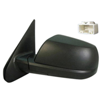Replacement Textured Driver Power Door Mirror w/Heated Glass w/Cold Climate Spec