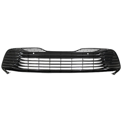 Replacement Gray Polypropylene Front Lower Grille w/Park Assist Sensor Holes