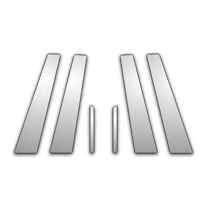 6Pc Chrome Pillar Post Covers for Cadillac CTS (2002–2007)