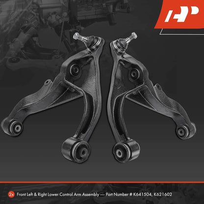 2X Control Arm Ball Joint Assembly for Dodge Ram 1500 (2006–2010)