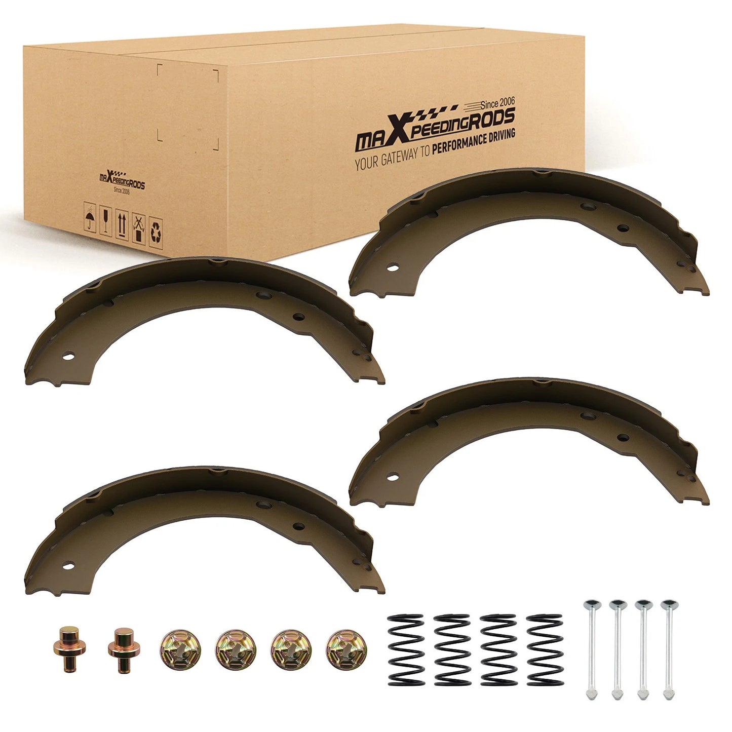 12" Electric Trailer Brake Shoes Replacement Kits for Dexter K71-127 (2000–2000)