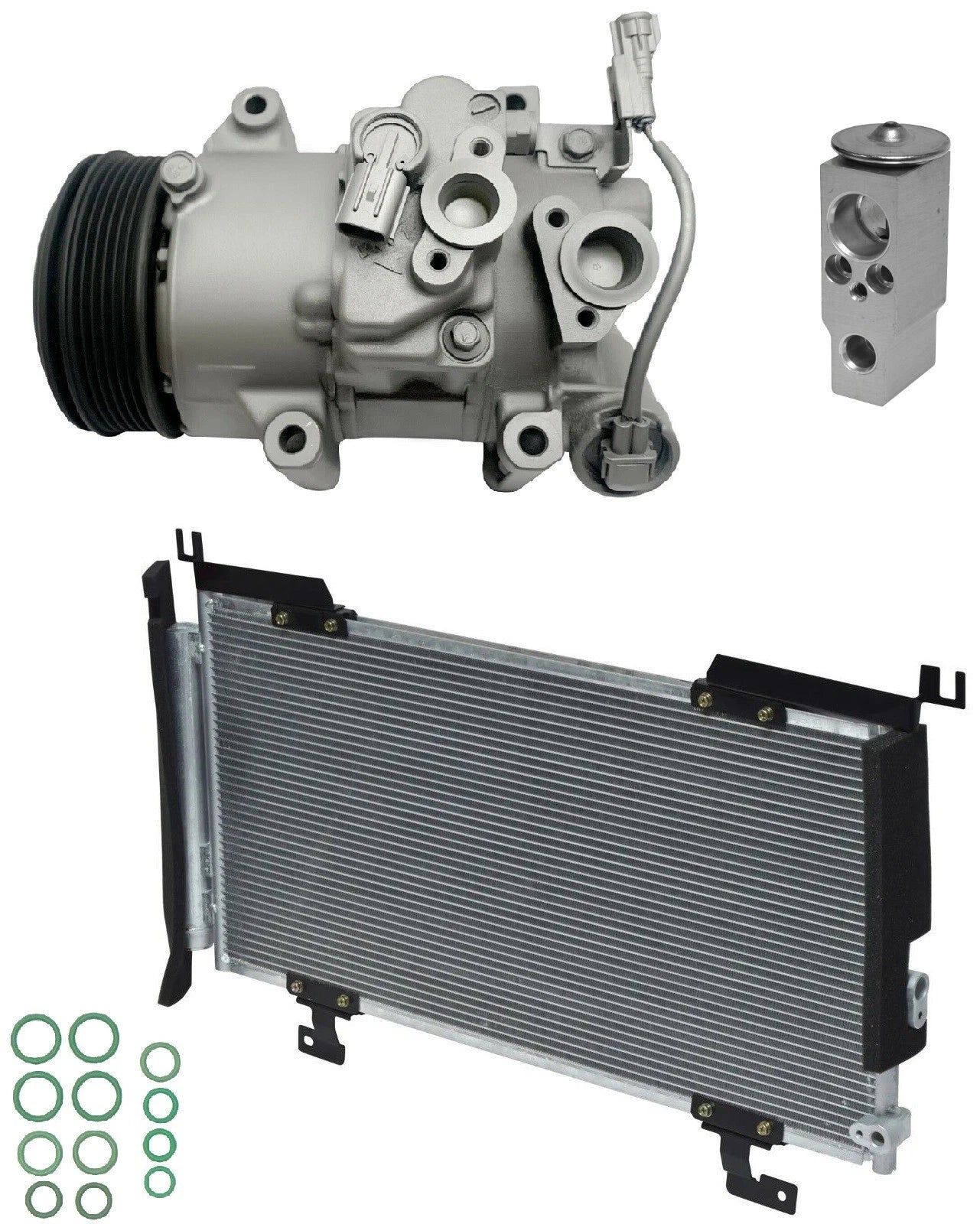 A C Compressor Kit With Condenser for Subaru Outback 2.5L (2015–2015)