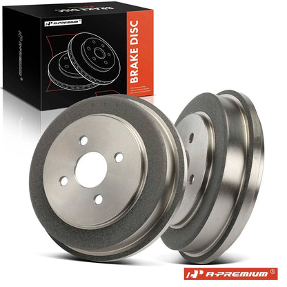 2Pcs Rear Brake Drum for Chevrolet Cobalt (2005–2008) Pontiac G5 (2007–2008)