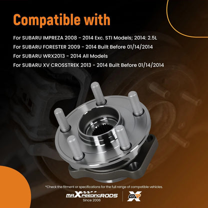 Front 5 Lug Wheel Hub & Bearing for Subaru Forester/XV (2009–2014)