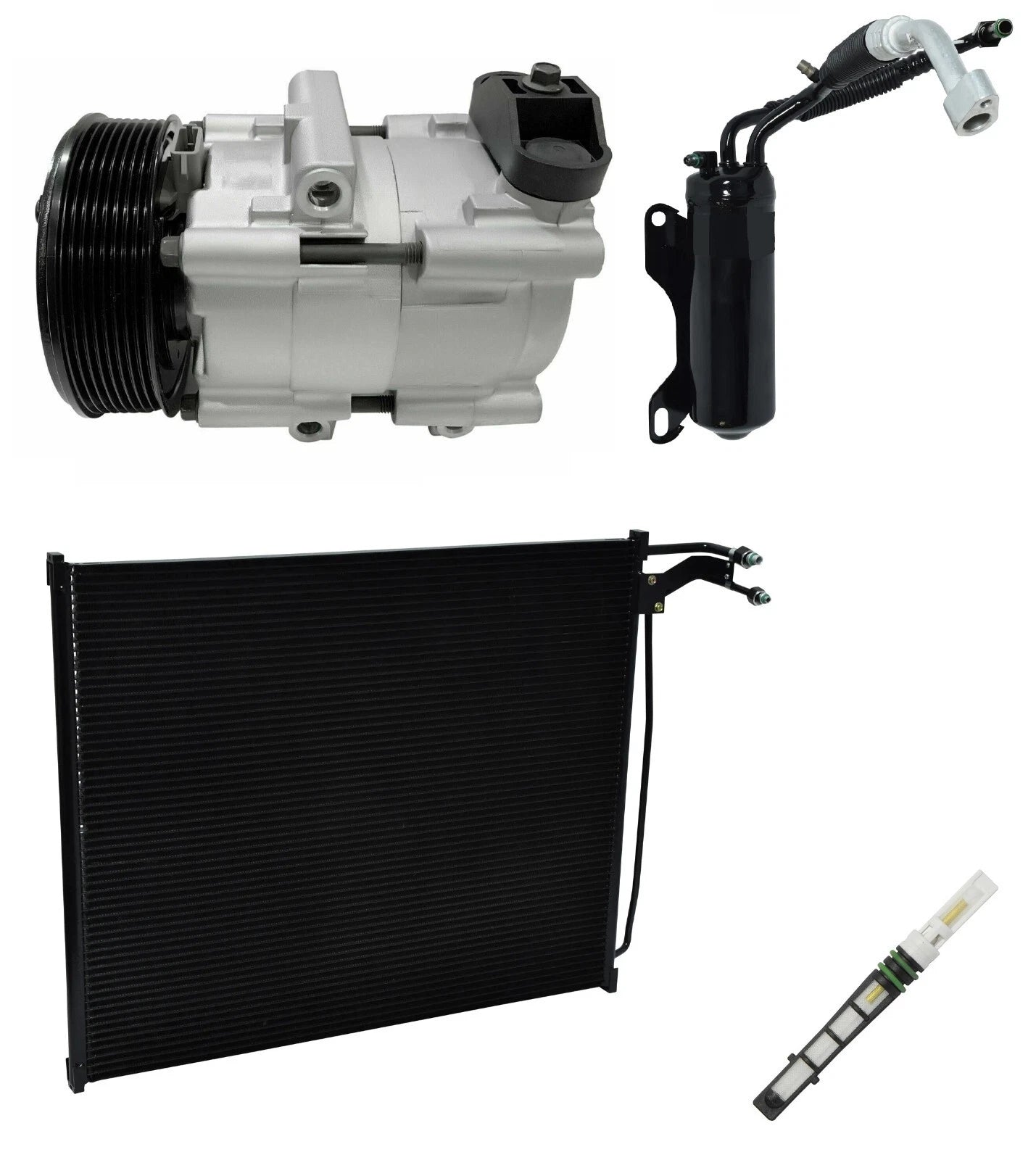 AC Compressor Kit With Condenser for Ford E-450 Super Duty (2007–2008)