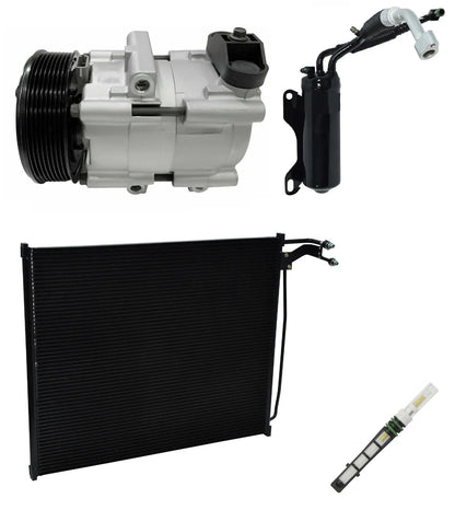 AC Compressor Kit With Condenser for Ford E-450 Super Duty (2007–2008)