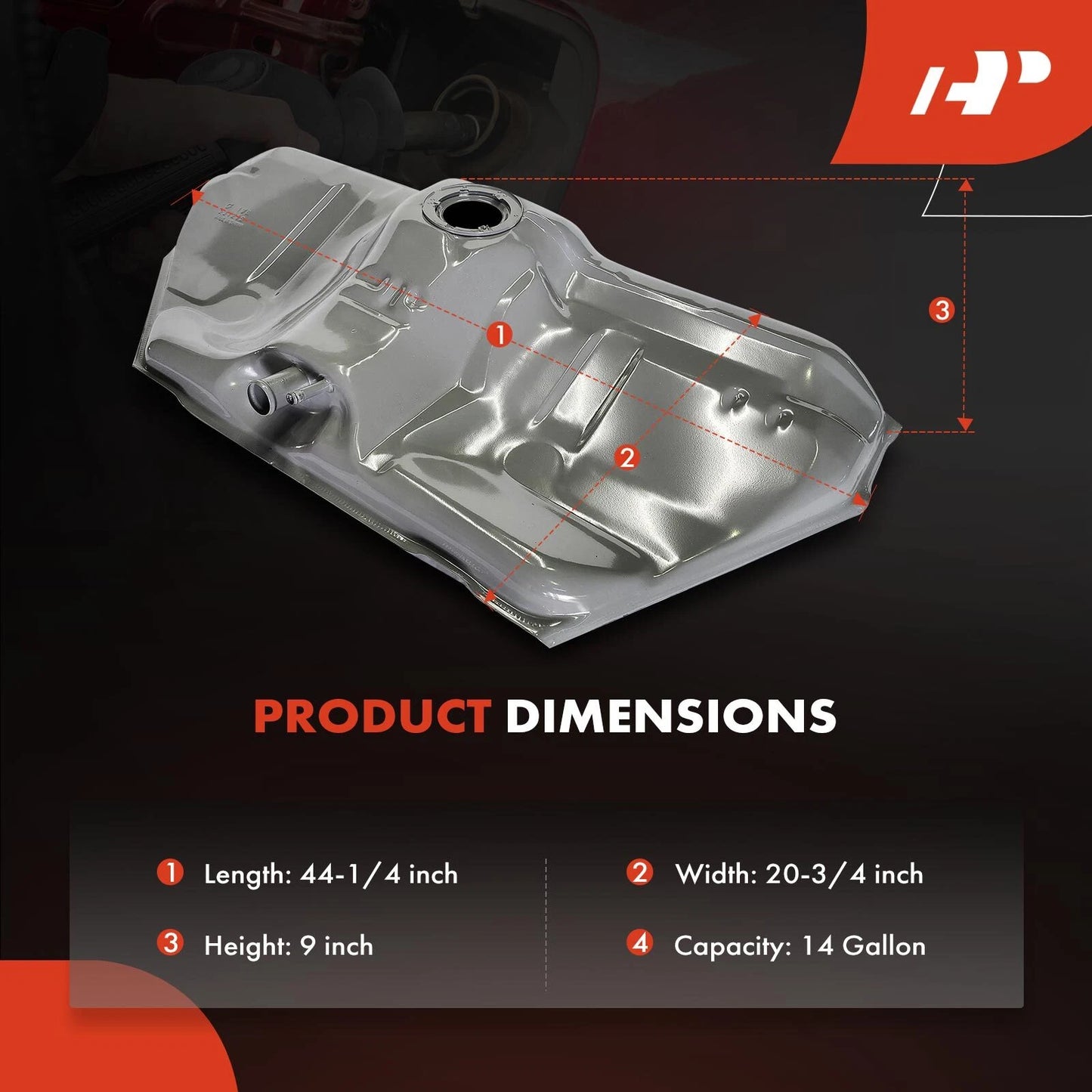 14 Gallon Fuel Tank for Chevrolet Cavalier Beretta Buick Olds Pontiac (1995–2005)