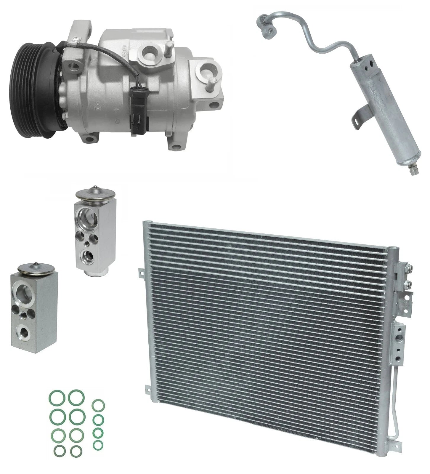 AC Compressor Kit With Condenser for Jeep Commander 5.7L V8 (2006–2010)
