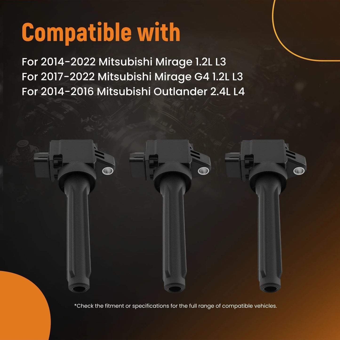 Electronic Coil Set for Mitsubishi Mirage 1.2L (2014–2022)