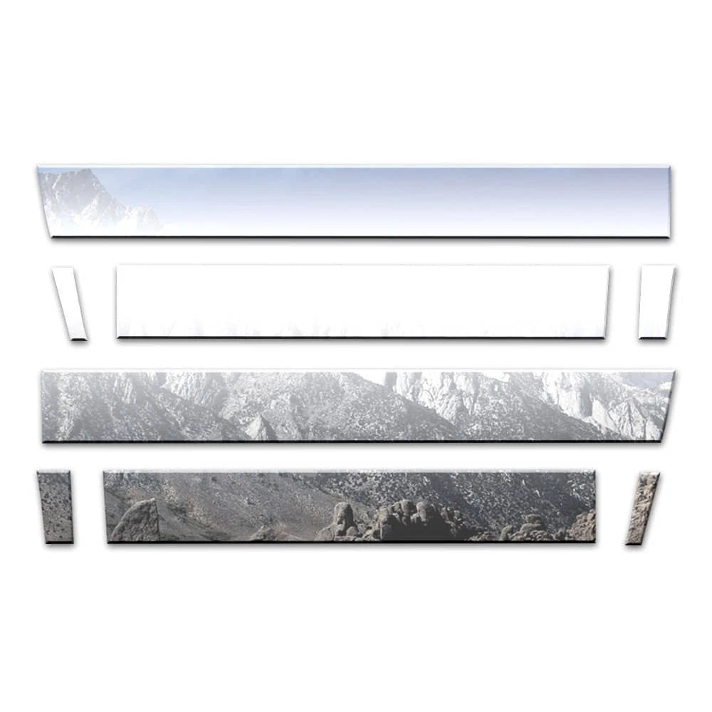 8pc Stainless Steel Rocker Panels Replacement for 2007-2014 Chevy Suburban