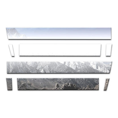 8pc Stainless Steel Rocker Panels Replacement for 2007-2014 Chevy Suburban