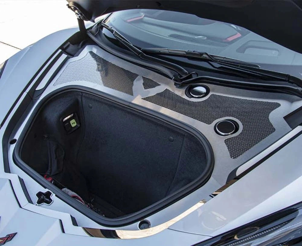 Brushed Front Wiper Cowl w/Polished Insert for 2020-2024 Chevy Corvette