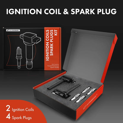 2X Ignition Coil & 4X Iridium Spark Plug for Chevy Metro (1999–2001)
