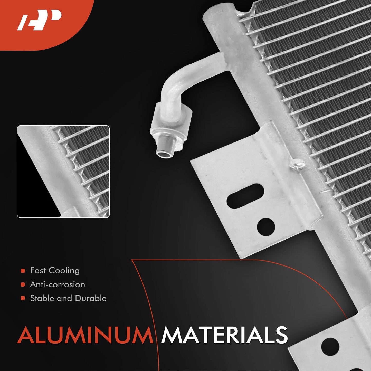 A/C Condenser with Bracket for Chevy Malibu (2004–2008)