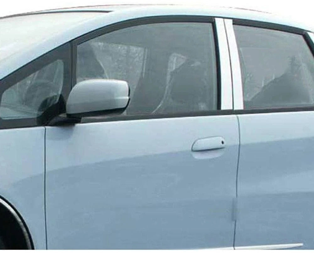 Luxury Chrome Pillar Post Trim Kit w Mirror Pieces for Honda Fit (2009–2013)