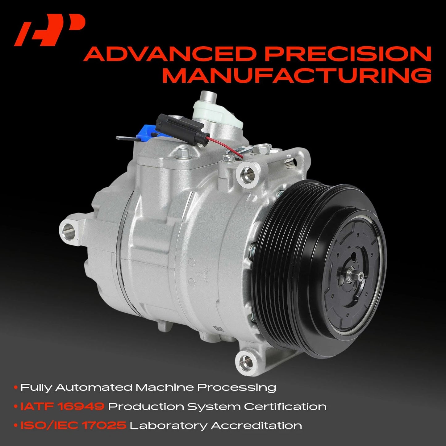 A/C Compressor with Clutch for Mercedes-Benz C230 E350 (2003–2009)