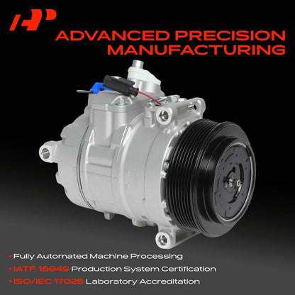 A/C Compressor with Clutch for Mercedes-Benz C230 E350 (2003–2009)