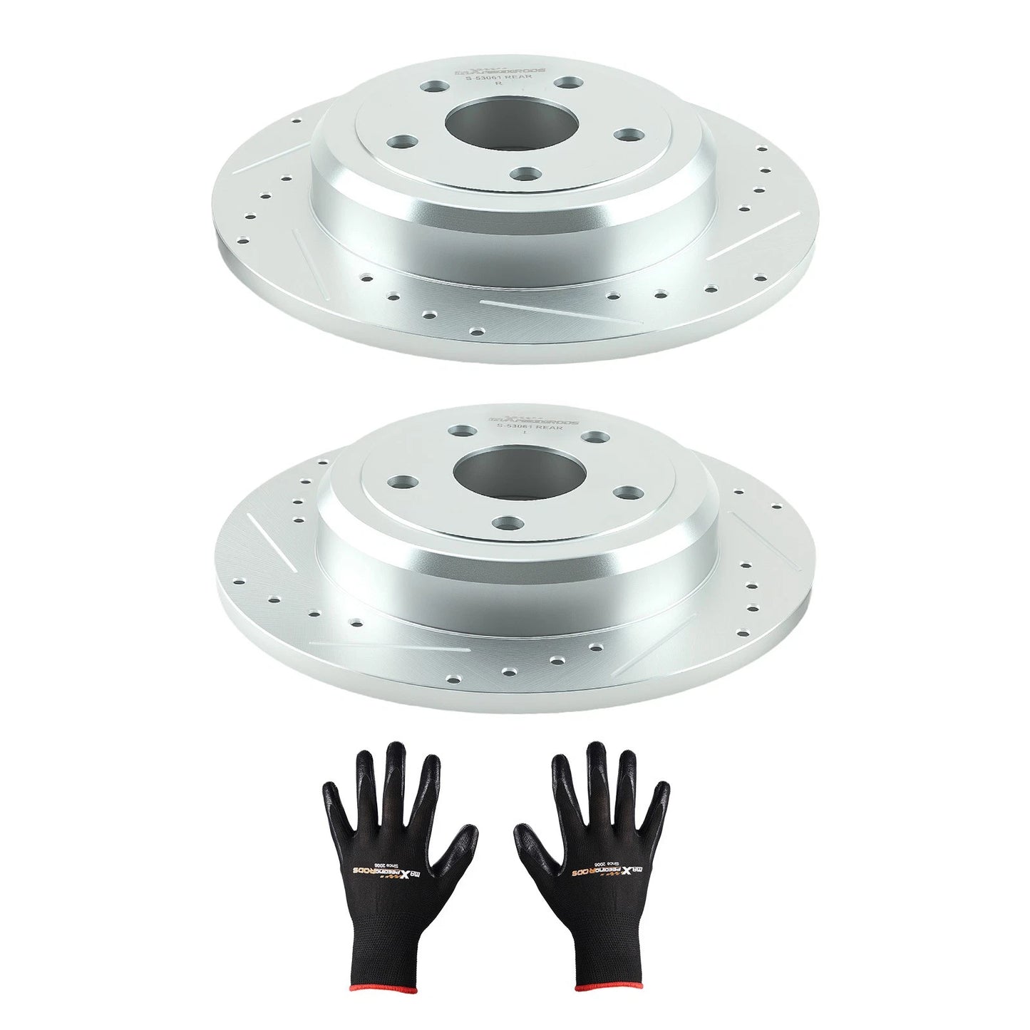 Brake Rotor Pair Rear for Jeep Grand Cherokee Dodge Durango (2011–2020)