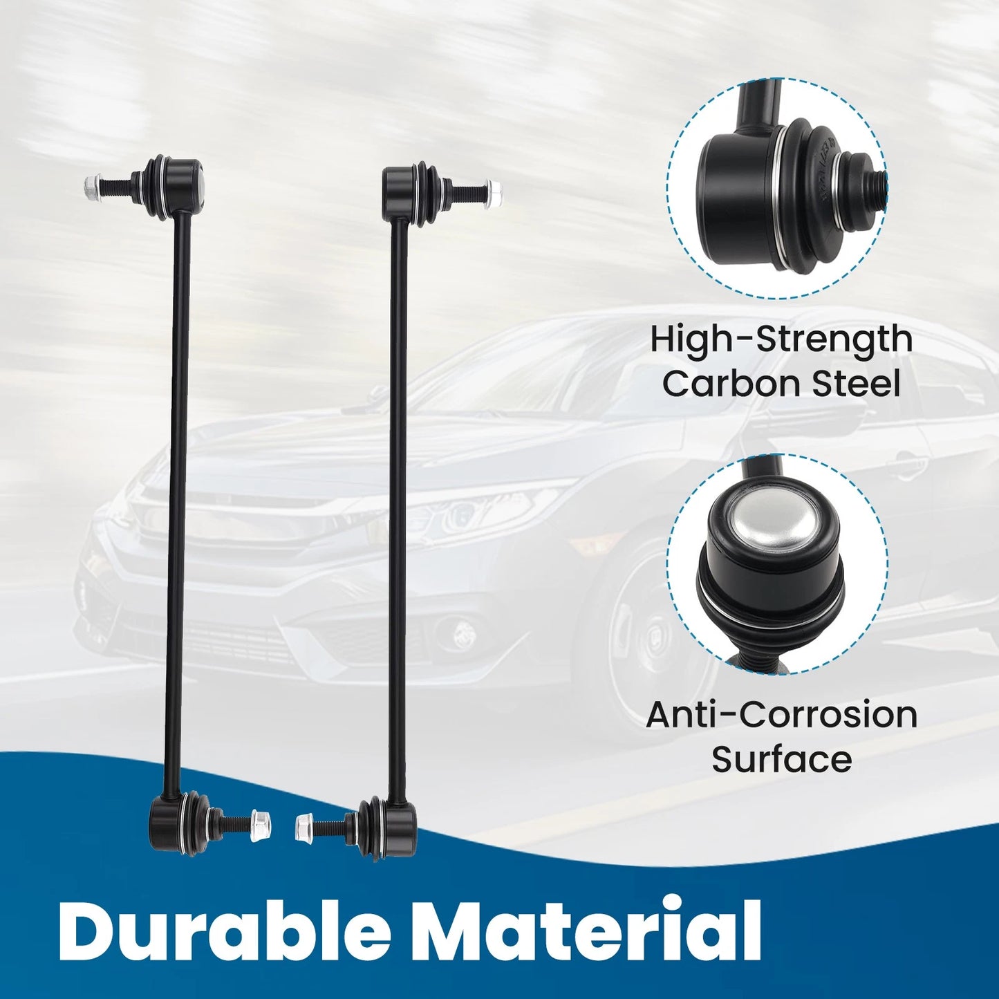 Front Driver and Passenger Sway Bar End Link Pair for Honda CR-V (2020–2021)