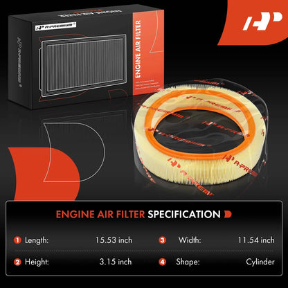 2X Engine Air Filter for Mercedes-Benz 380SE 500SEC 500SEL (1984–1985)