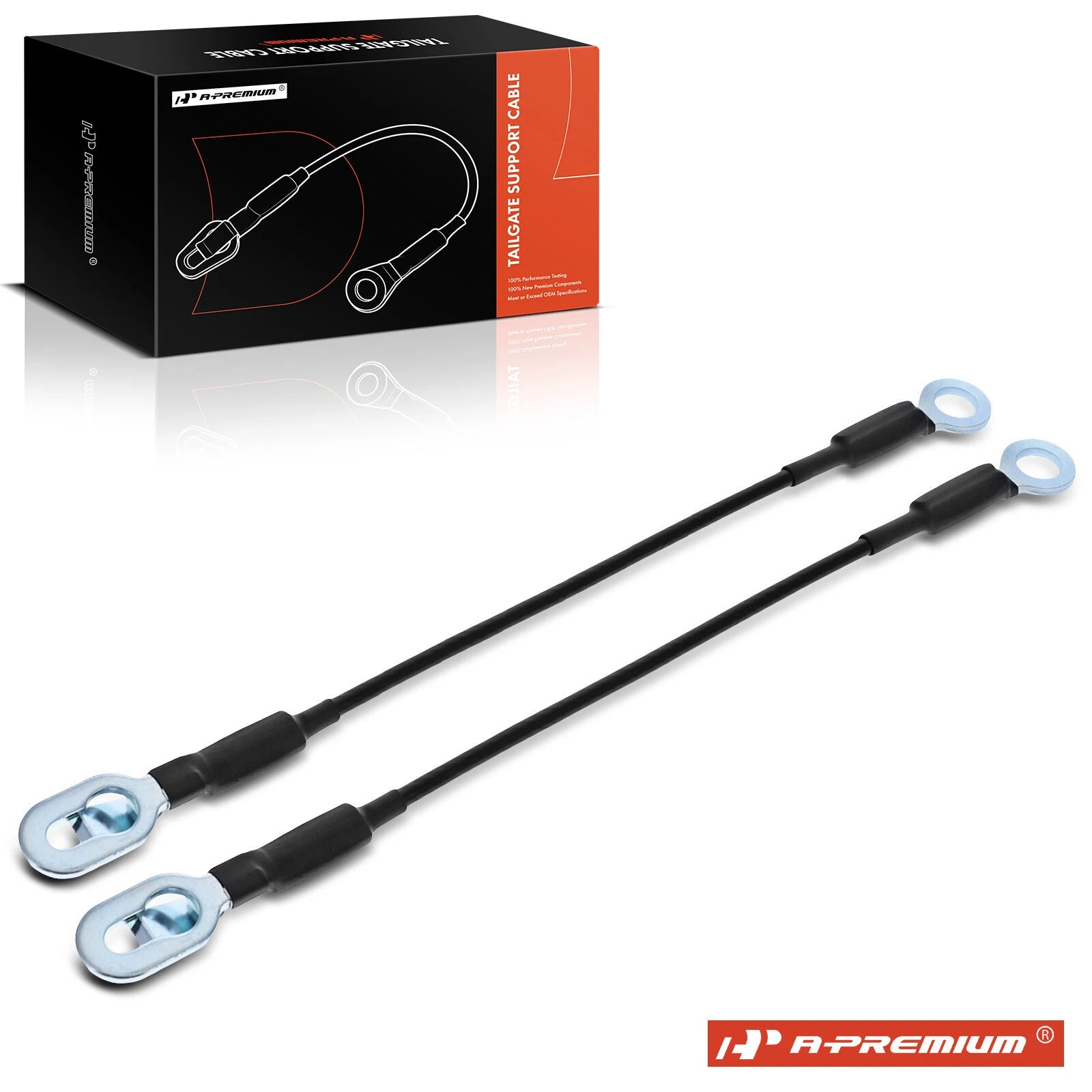 2X Tailgate Support Cables for Chevy C1500 C2500 C3500 K1500 GMC (1990–1999)