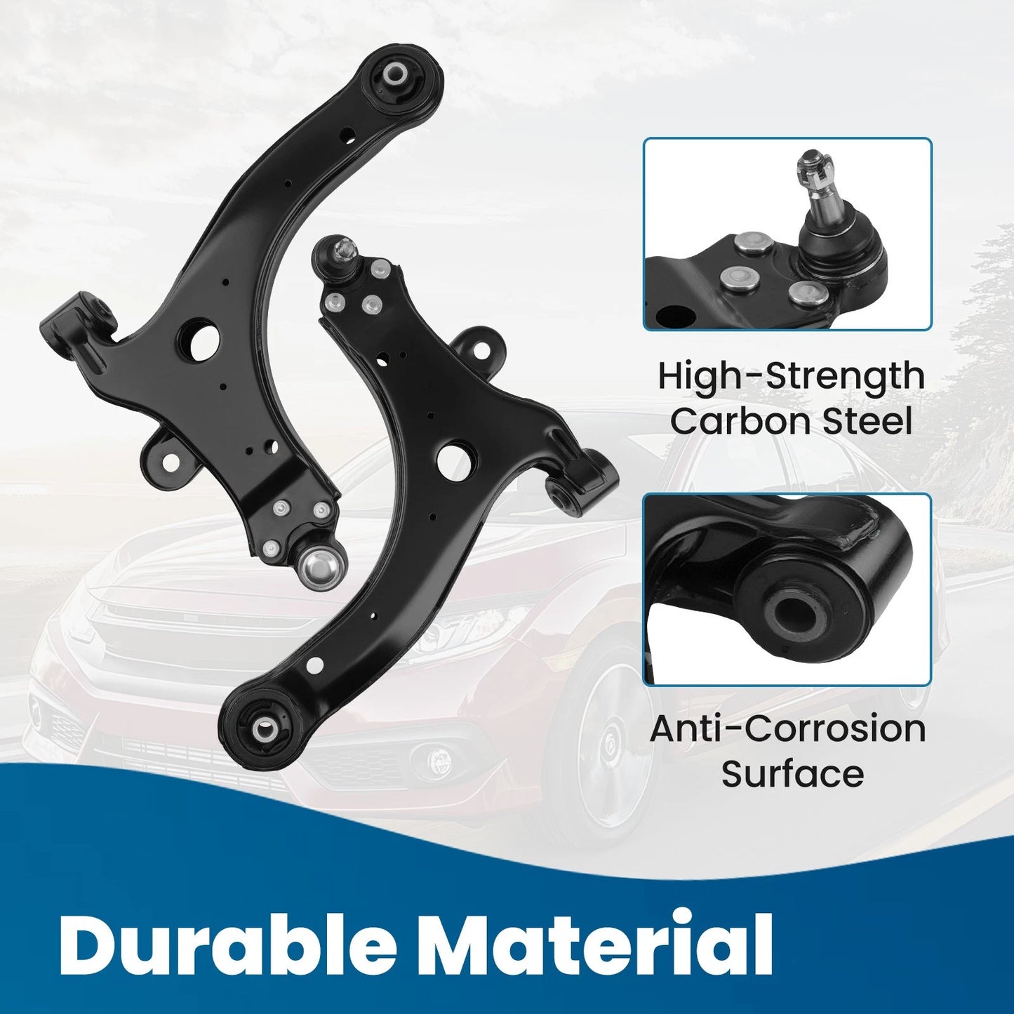 Front Lower Control Arm and Sway Bar and Tie Rods Kit for Chevy Monte Carlo (2000–2007)