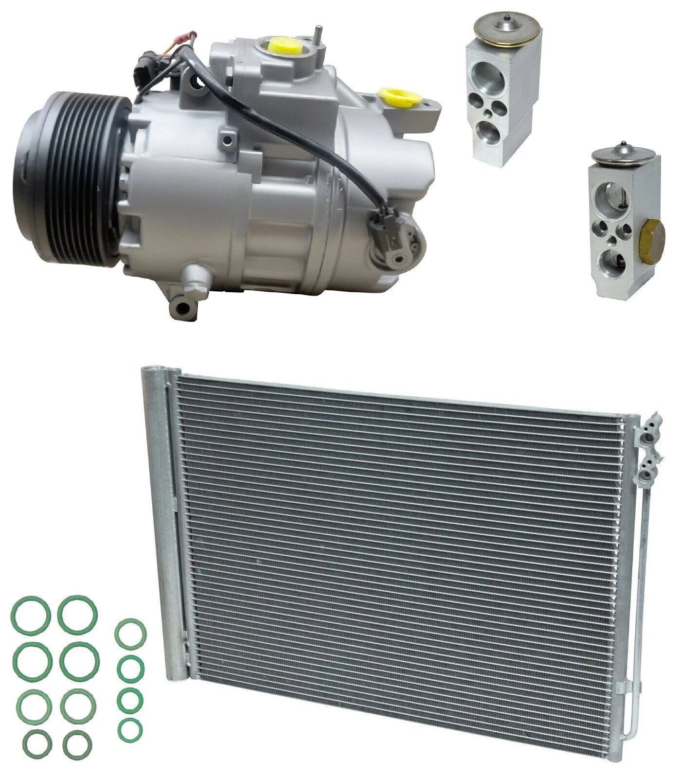AC Compressor Kit with Condenser for BMW 740i 3.0L (2011–2015)