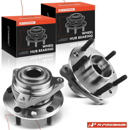 2X Wheel Hub & Bearing Assembly for Chevy Corvette (C5, C6)