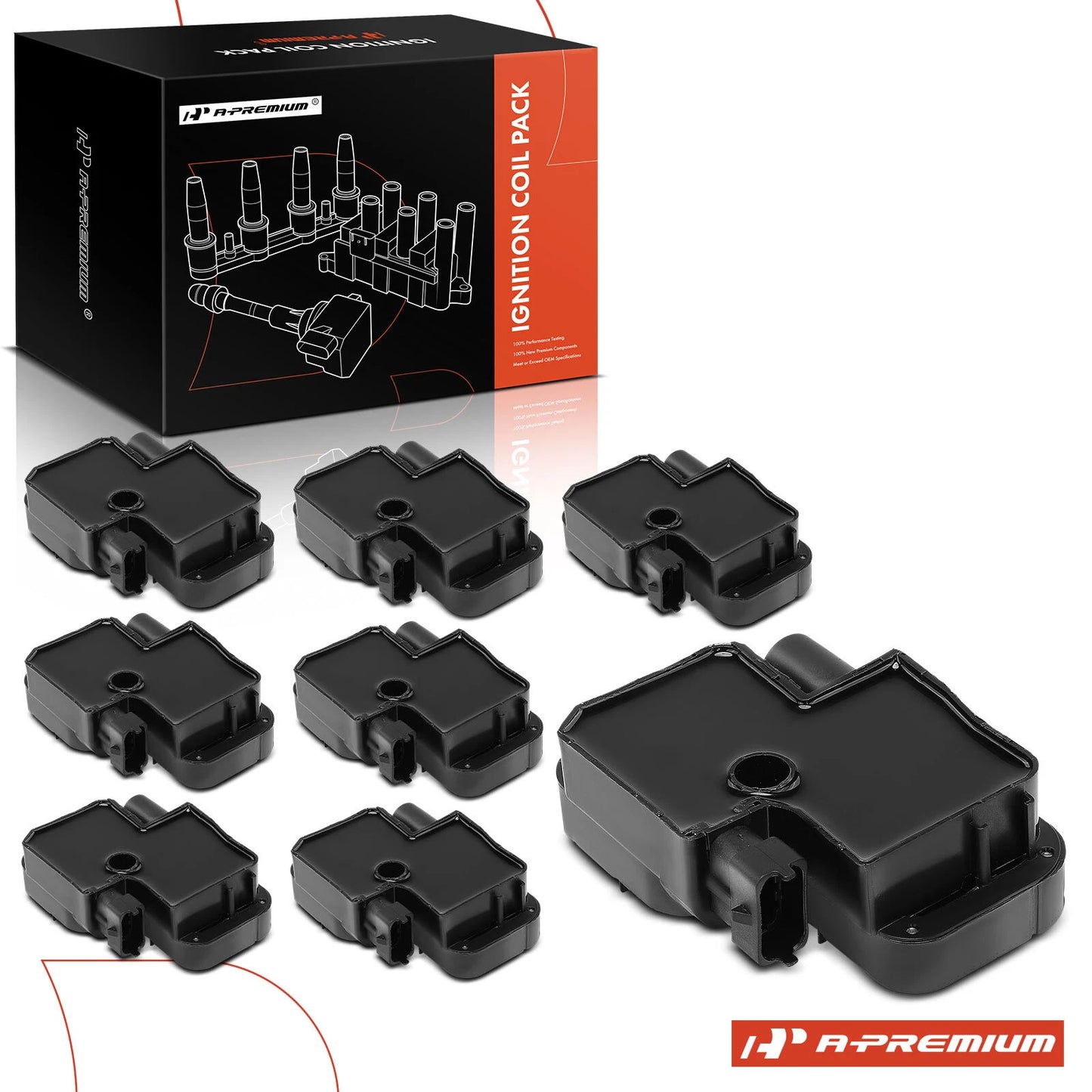 8x Ignition Coil for Mercedes-Benz C55 AMG (2005–2006)