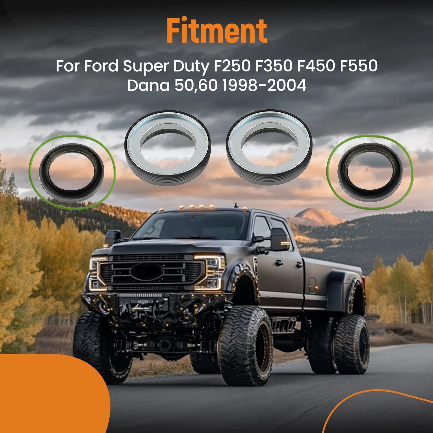 Front Axle O-Ring Assembly for Ford F-250–F-550 (1998–2004)