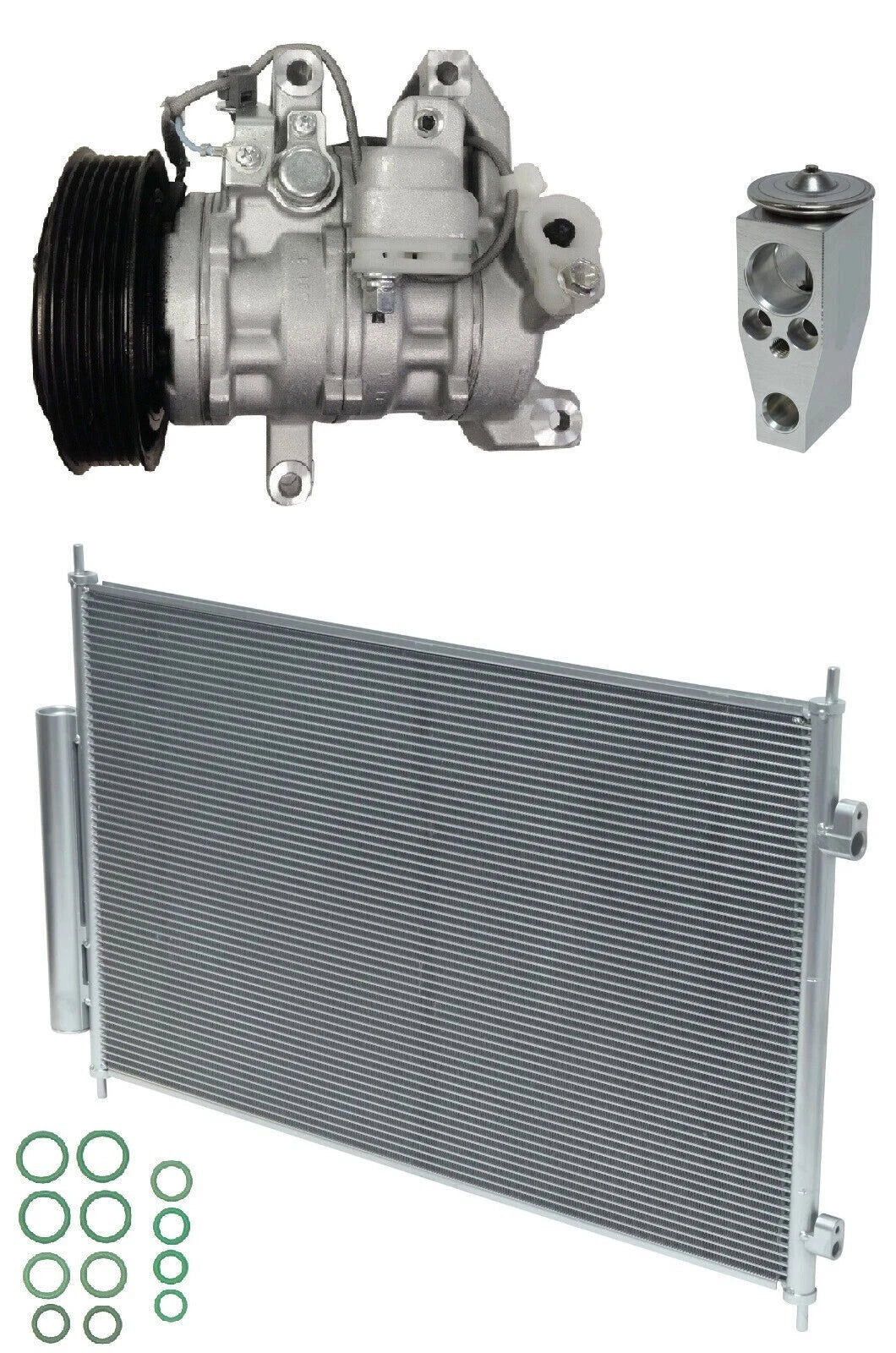 AC Compressor Kit w Condenser for Honda HR-V 1.8L (2016–2020)