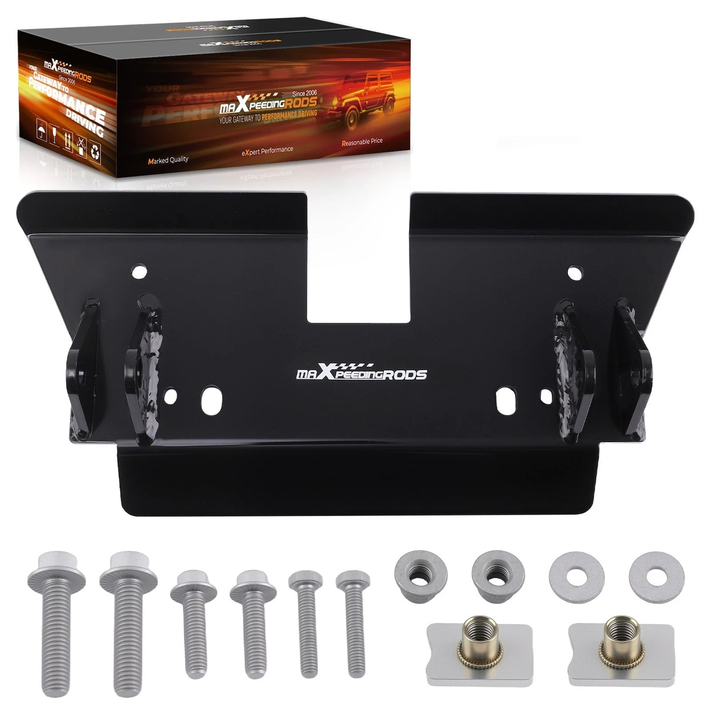 Front Snow Plow Mount for Can-Am Commander 800/1000 (2010–2019) Black Steel