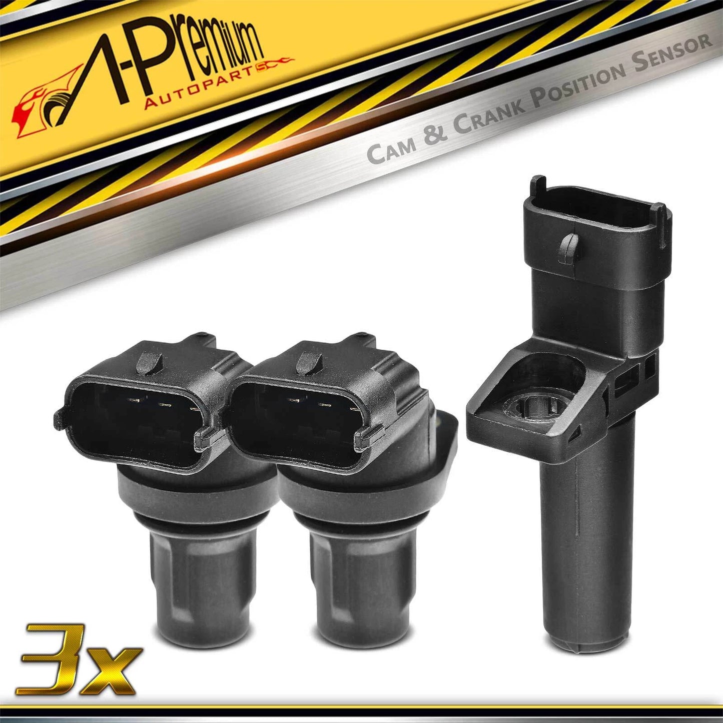 2X Camshaft & Crankshaft Position Sensor for Benz C250 SLK250 (2012–2015)