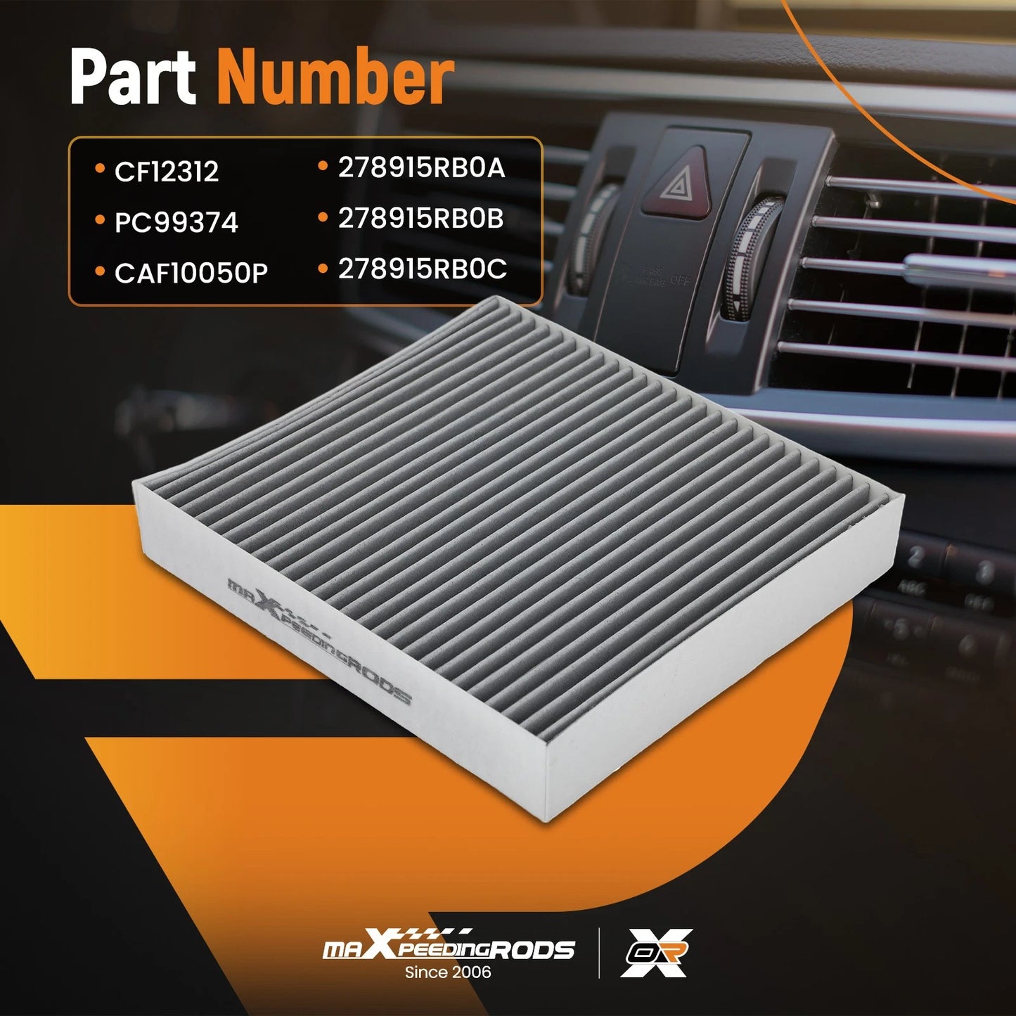 Cabin Air Filter for Nissan Altima Rogue (2021–2025)