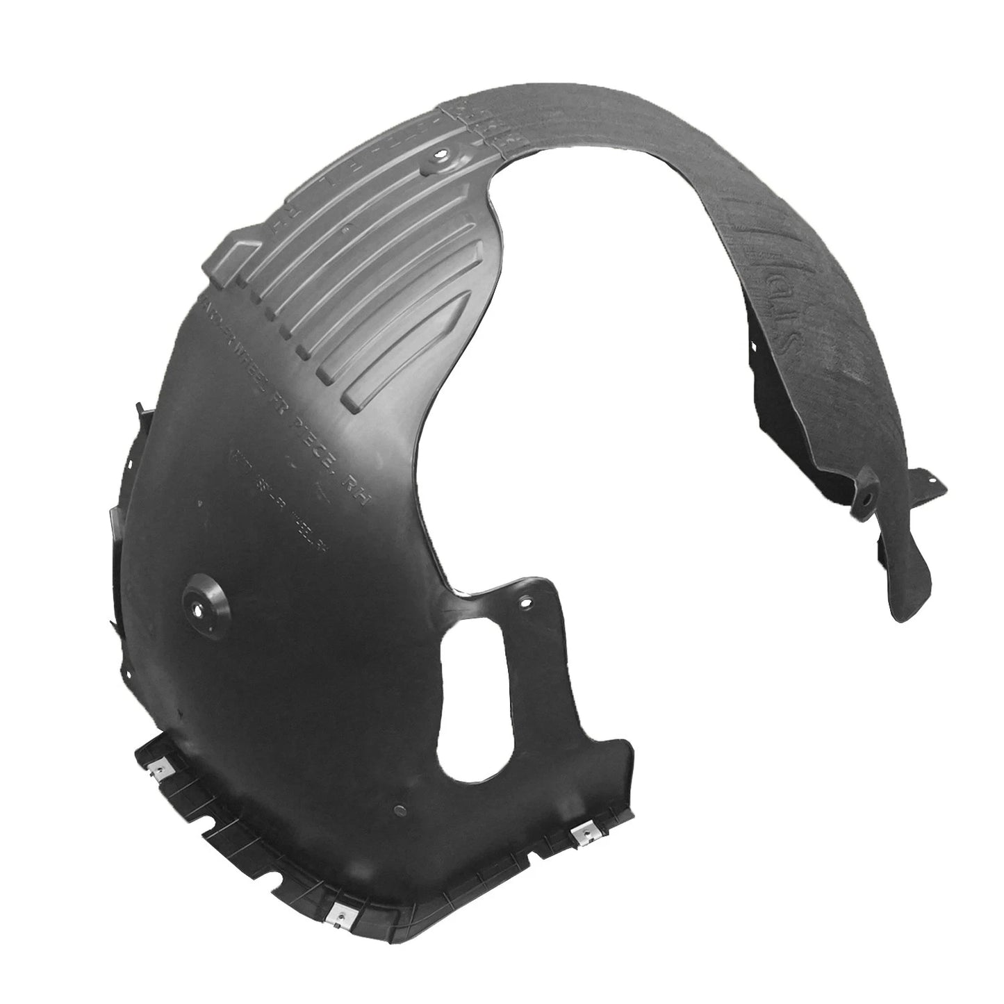 Replacement Polypropylene/PET Plastic Front Passenger Fender Liner w/o Chrome