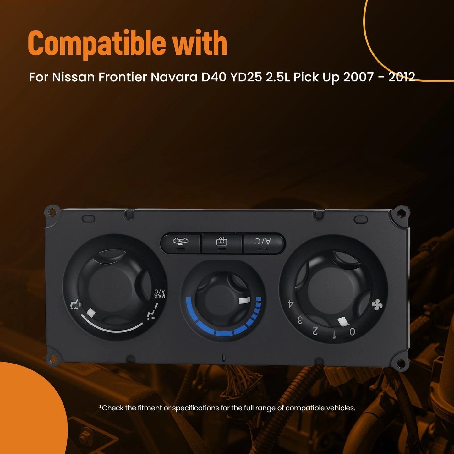 Air Conditioner Switch for Nissan Navara (2007–2012) YD25 2.5L 27510-EB700