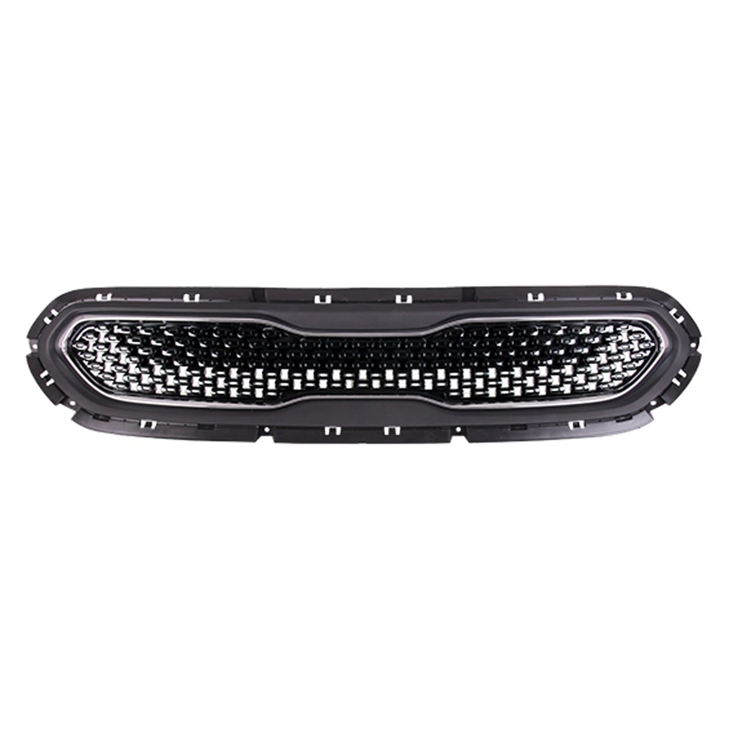 Replacement Black Chrome/Painted/Textured Polypropylene Front Grille