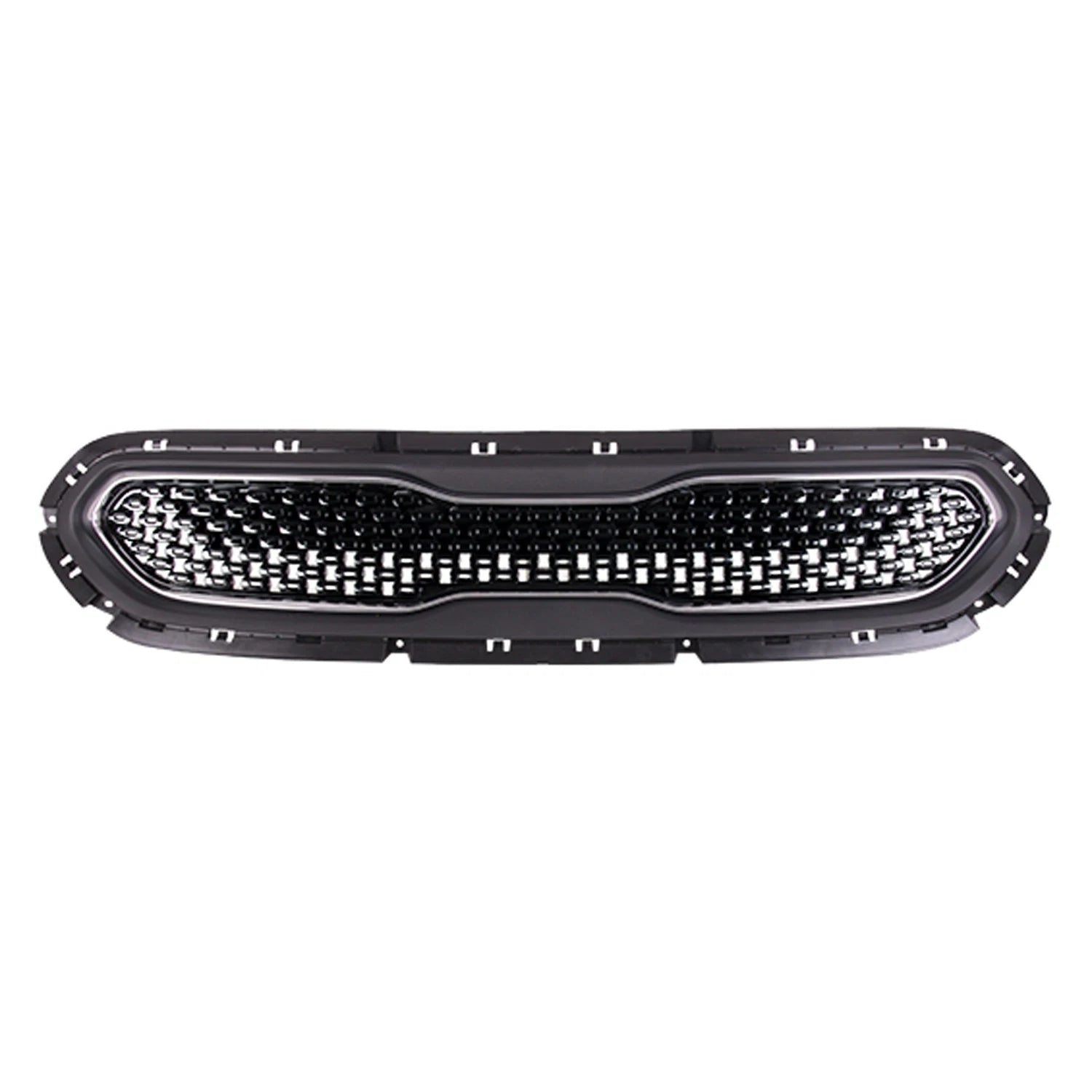 Replacement Black Chrome/Painted/Textured Polypropylene Front Grille